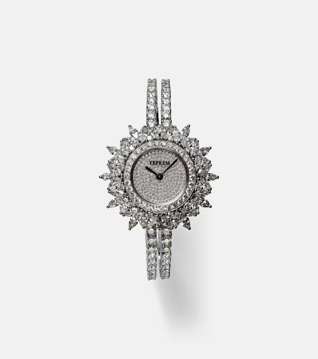 Y-Momento 18kt white gold watch with diamonds | Mytheresa (INTL)