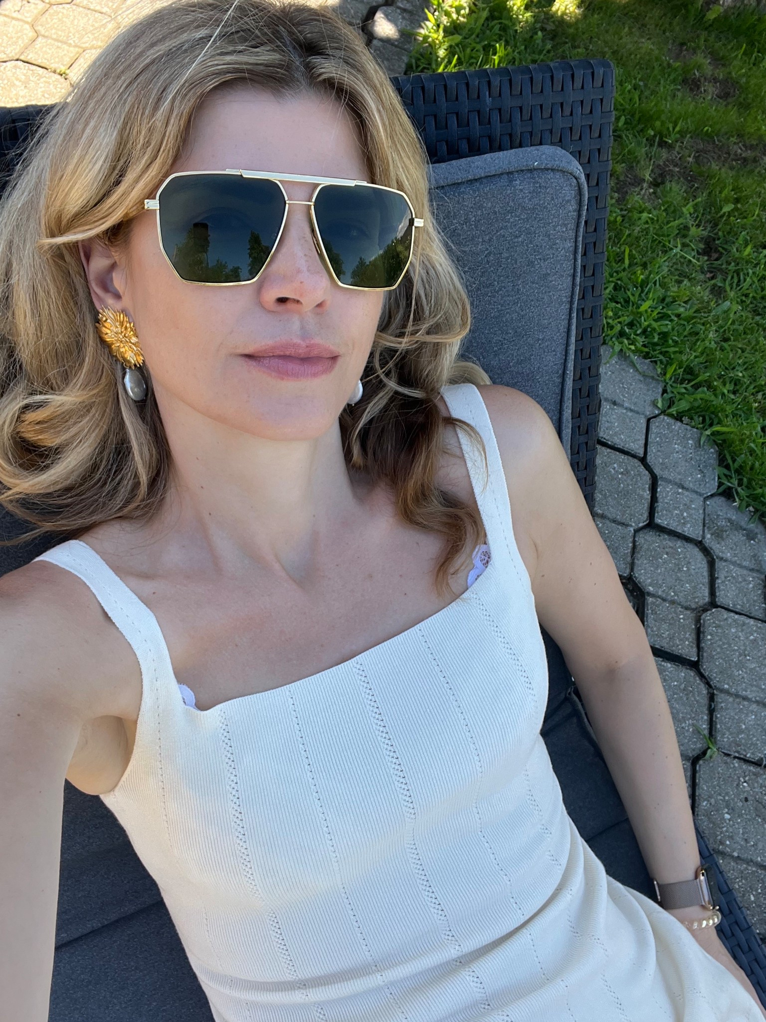 Summer outfit, summer dress, Bottega sunglasses 

#LTKsummer #LTKeurope #LTKuk