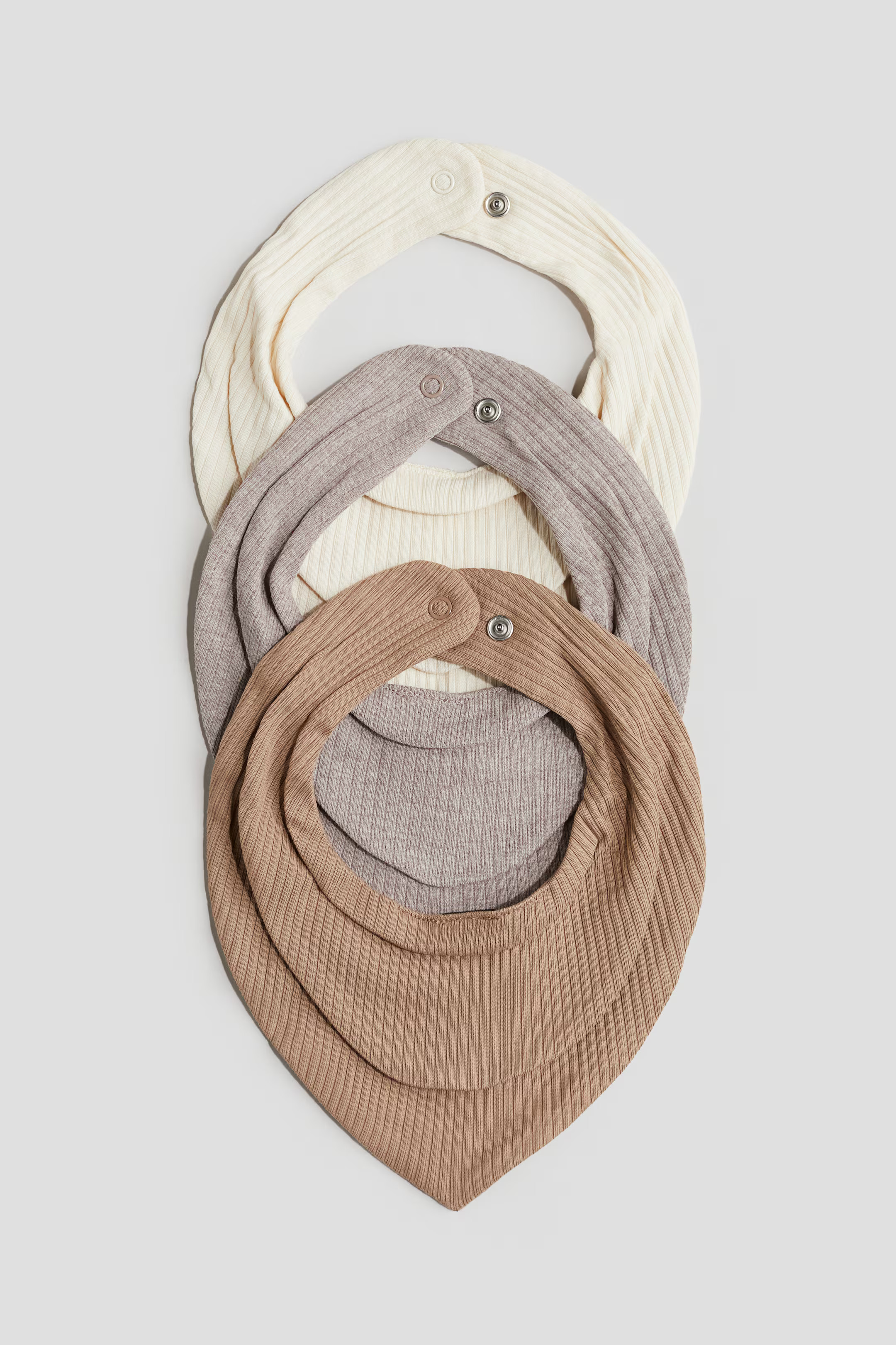 3-pack Ribbed Triangular Scarves | H&M (US + CA)