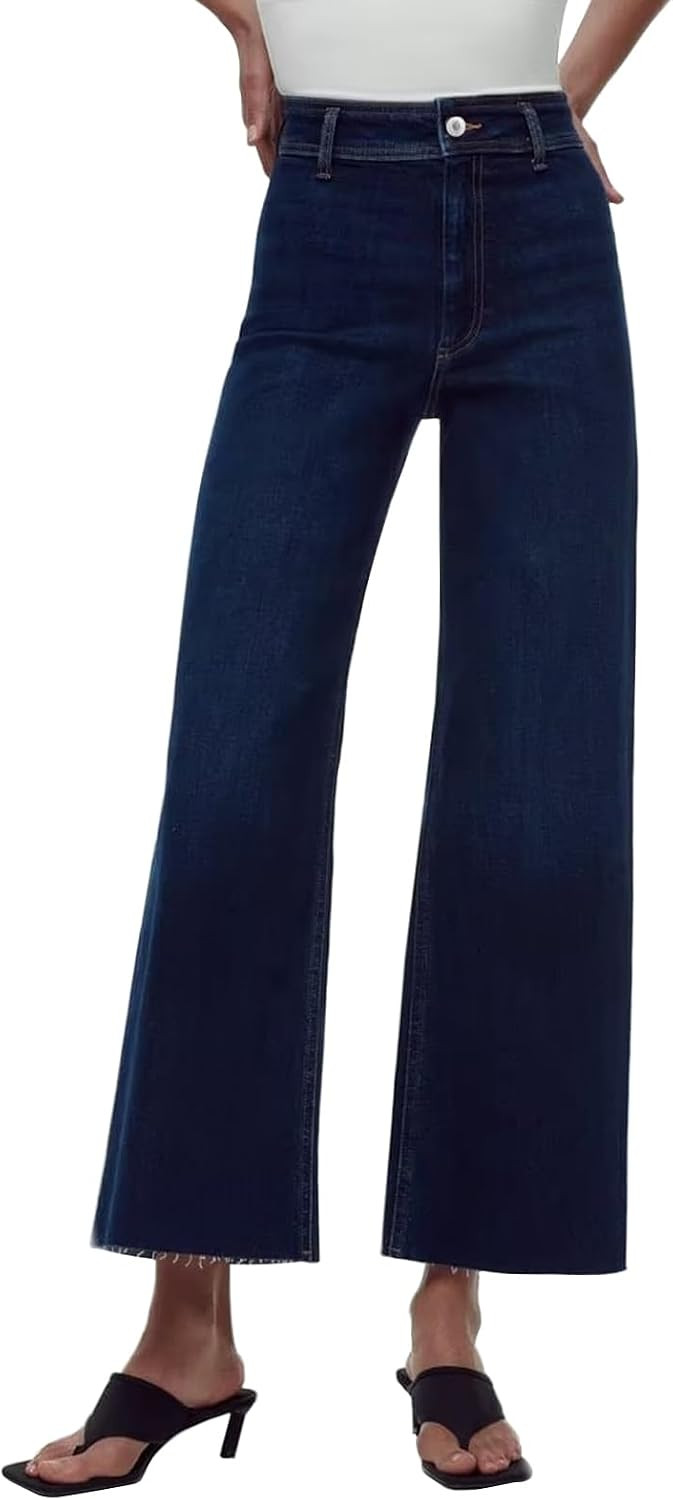 Women's Wide Leg Jeans High Waisted Stretchy Trendy Casual Versatile Work Denim Pants Trousers 2025 | Amazon (US)