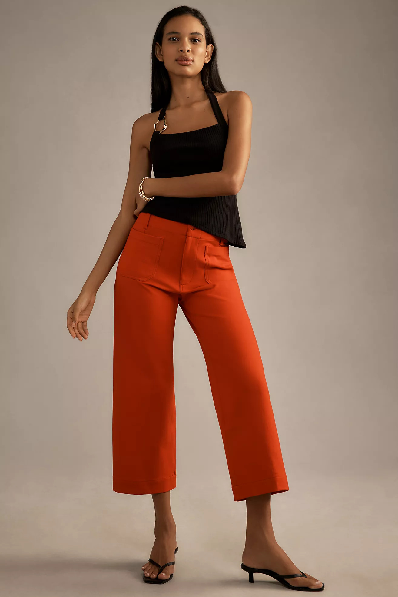 The Colette Cropped Wide-Leg Pants by Maeve: Ponte Edition | Anthropologie (US)