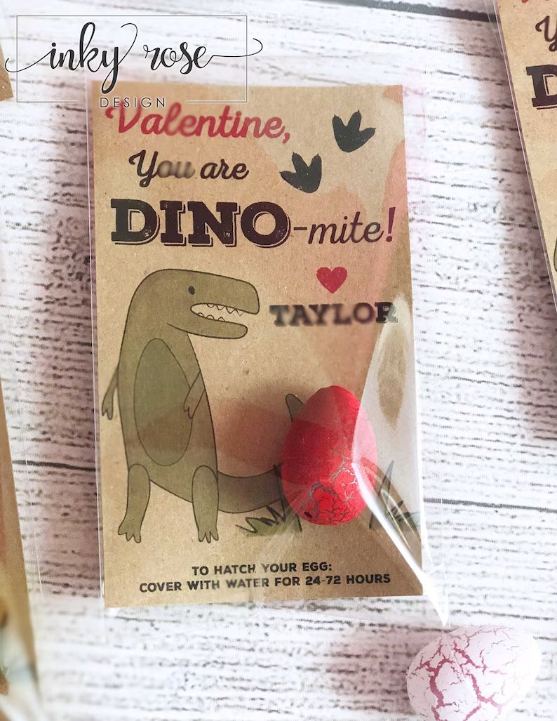 Dinosaur Valentine Card Dinomite Dinosaur Valentines for Boys - Etsy | Etsy (US)