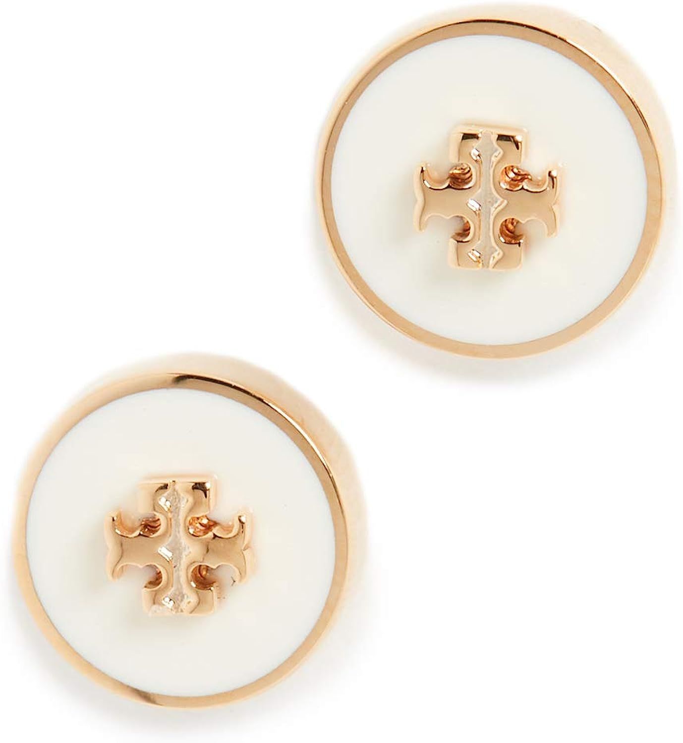 Tory Burch Women's Kira Enamel Circle Stud Earrings | Amazon (US)