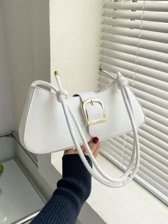 Licht , Zakelijke vrijetijd Minimalistisch Gesp design Tas Voor Tienermeisjes Dames Hogeschool St... | SHEIN
