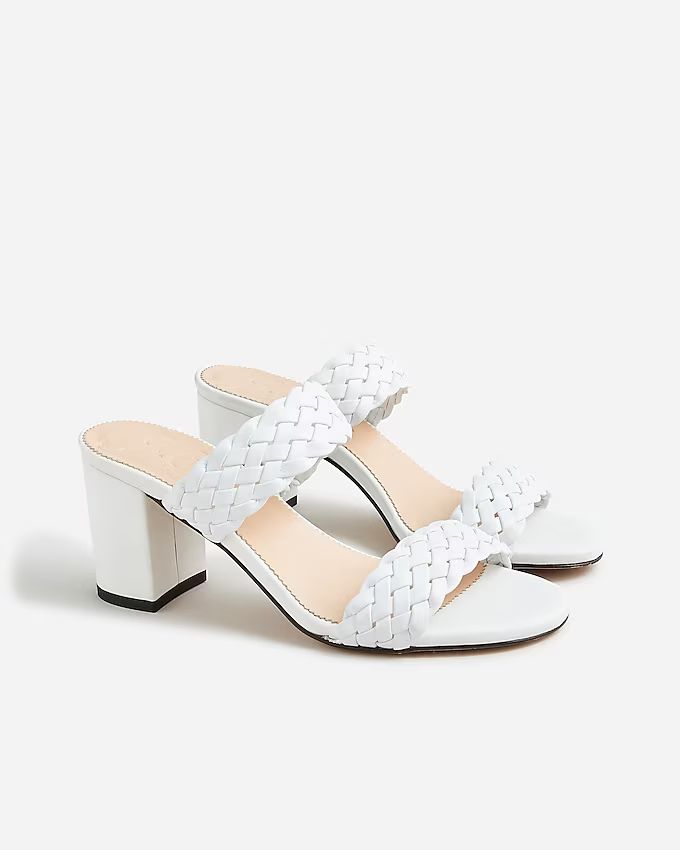 Lucie braided-strap sandals in Italian leather | J.Crew US