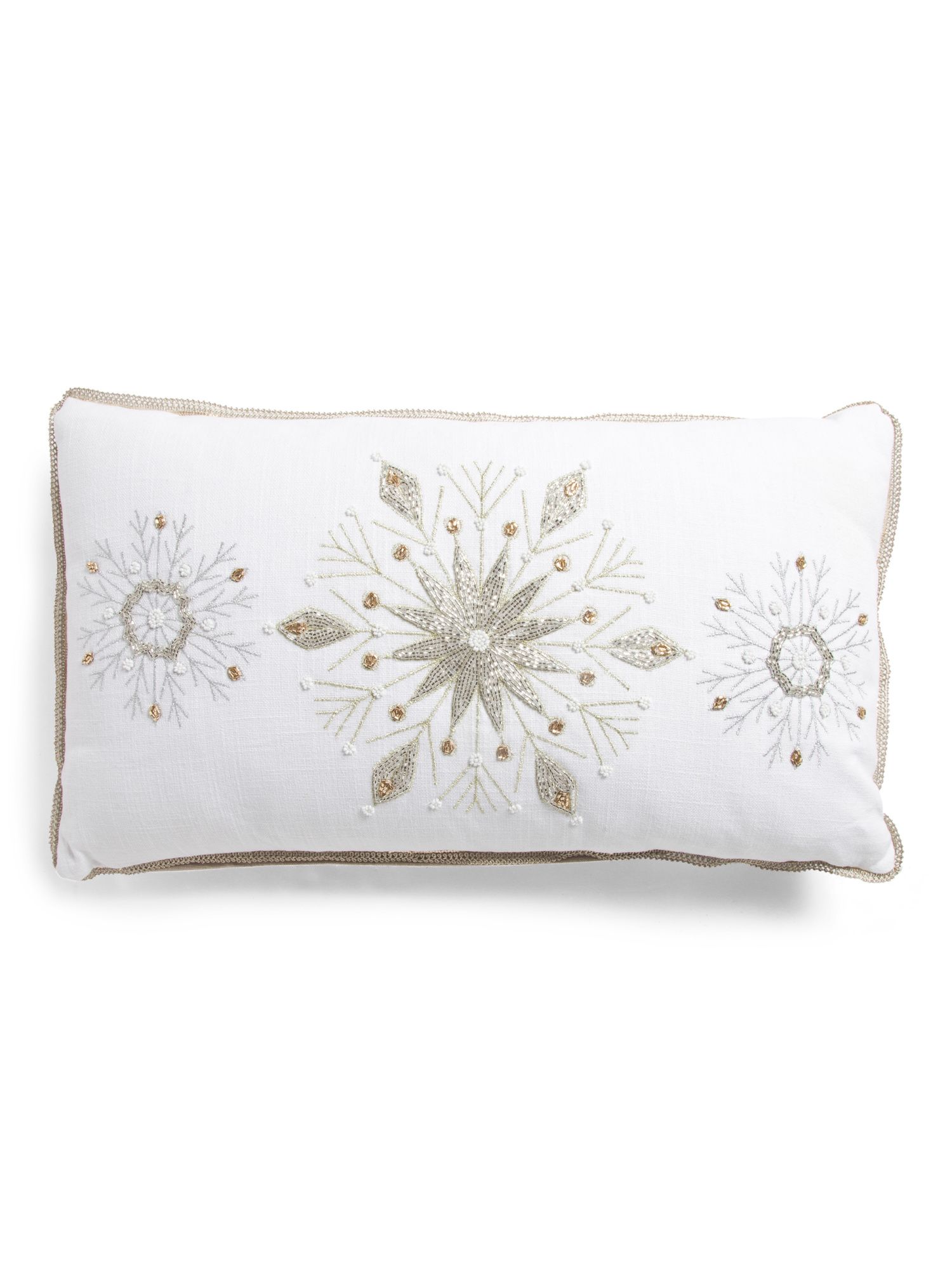 Made In India 14x24 Chambray 3 Flakes Pillow | TJ Maxx