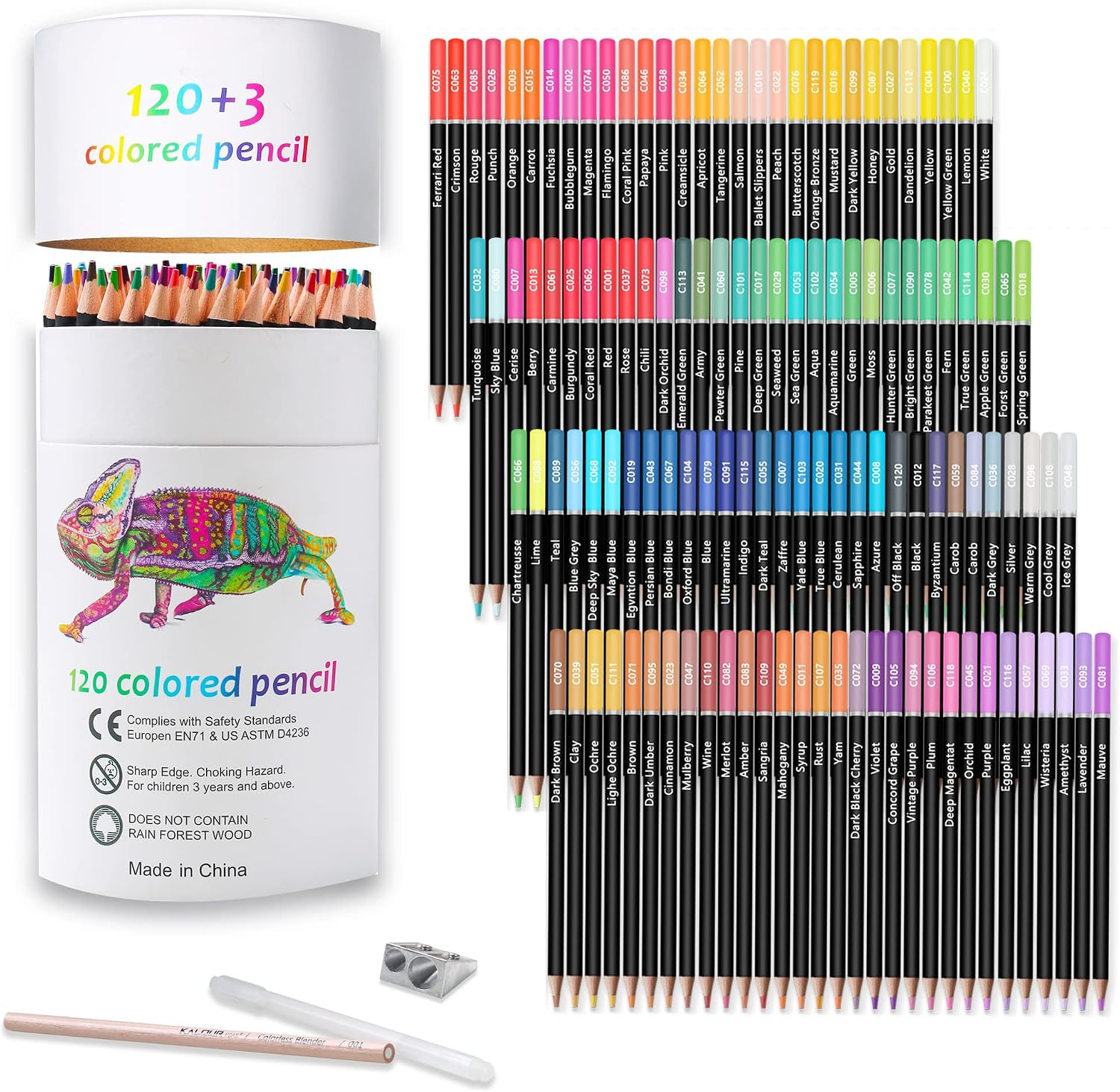 KALOUR Premium Colored Pencils,Set of 120 Colors,Artists Soft Core with Vibrant Color,Ideal for Drawing Sketching Shading,Coloring Pencils for Adults Beginners kids | Amazon (US)
