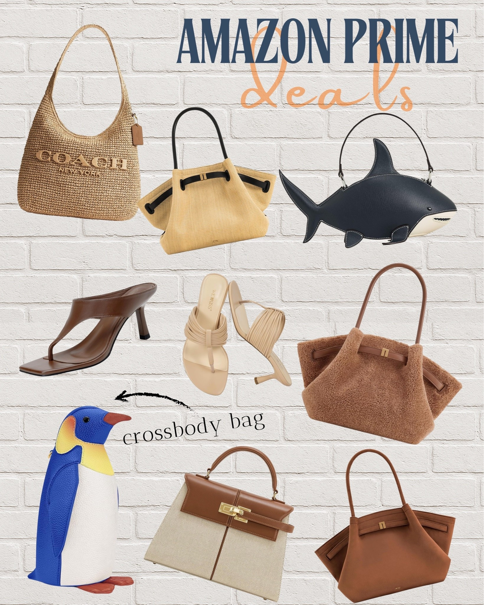 Amazon Prime Deals: Chic meets Unique!

Okay, Amazon truly has everything right now! I am completely obsessed with this lineup. We've got the perfect summer neutrals like the Coach straw bag and those gorgeous heeled sandals, BUT can we talk about the shark bag and the penguin crossbody?! 🐧 Absolutely iconic.
Everything is on major sale for
Prime Day! 

Tap the link in my bio to shop the exact pieces before they sell out.

XOXO,
Ana Randall💗

#LTKsalealert #LTKunder100 #AmazonFashion #PrimeDayDeals
#HandbagObsessed #SummerStyle #UniqueFinds
#CoachBag

#LTKshoes #LTKstyletip #LTKsale