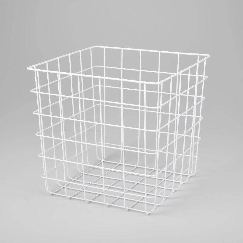 Decorative Wire Basket Square White - Brightroom™ | Target
