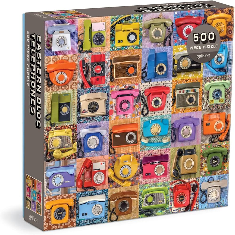Galison Eastern Bloc Telephones 500 Piece Puzzle from Galison - 500 Piece Puzzle Featuring Photog... | Amazon (US)