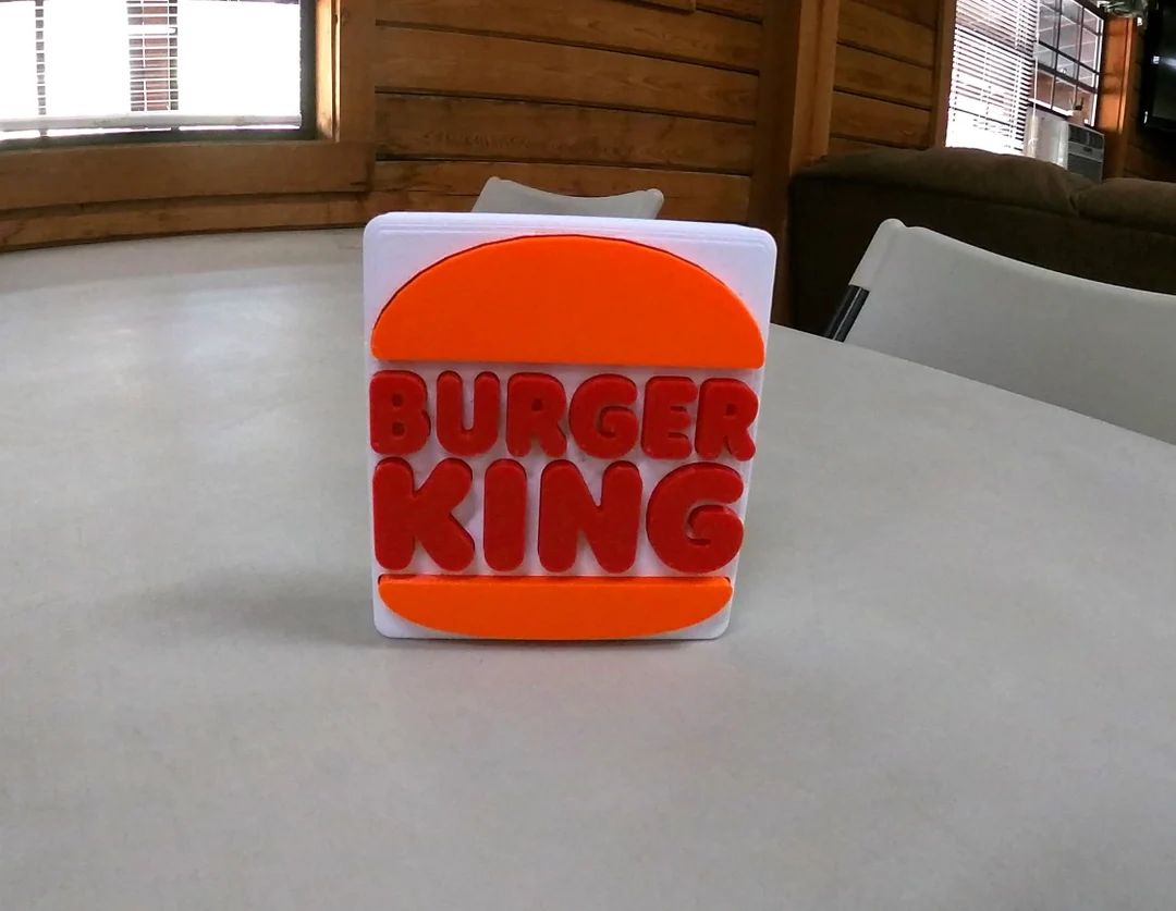 Burger King Style Logo Desk Shelf Art - Etsy | Etsy (US)