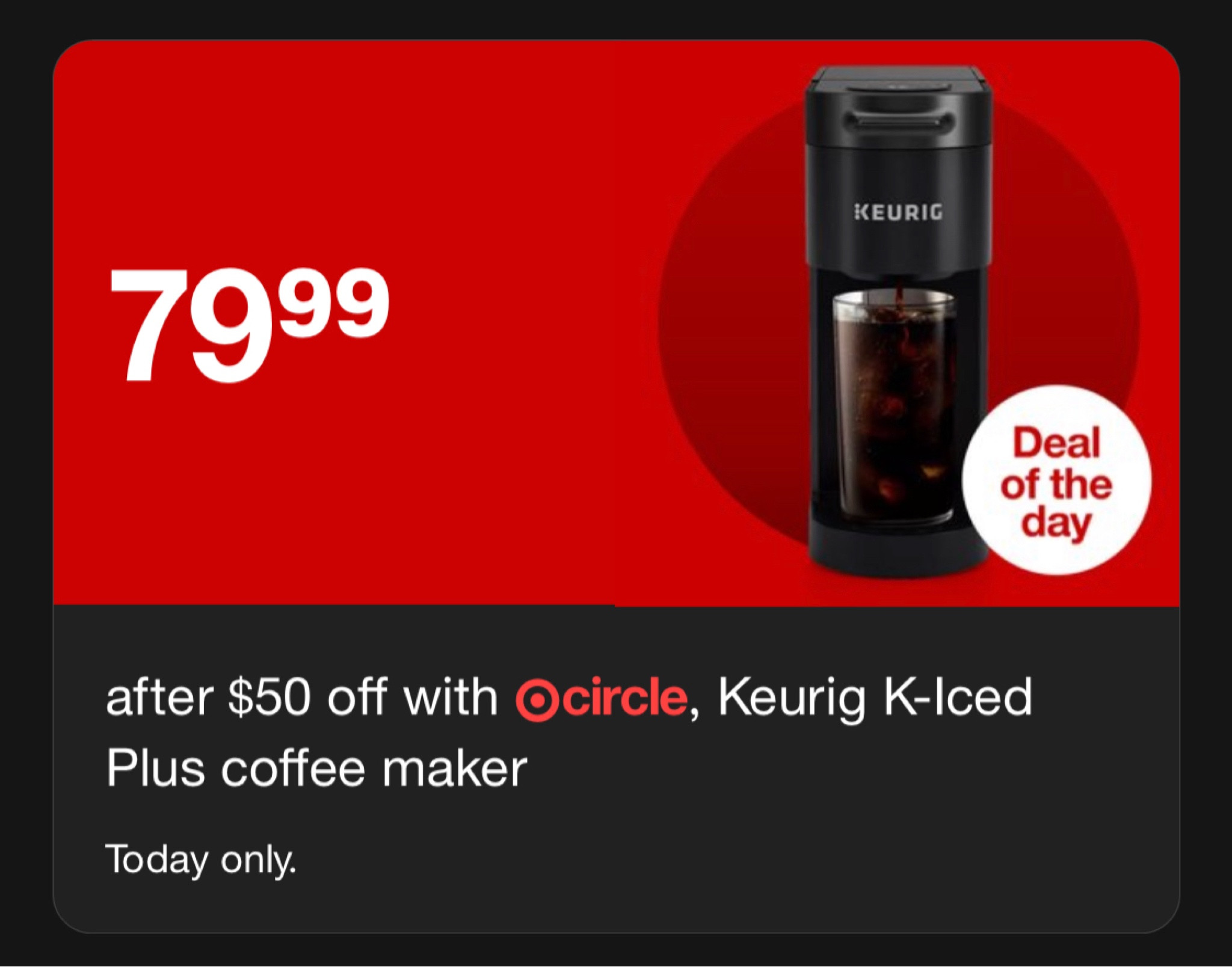 Keurig K-iced Plus Single-serve K-cup Pod Coffee Maker With Iced Coffee  Option : Target