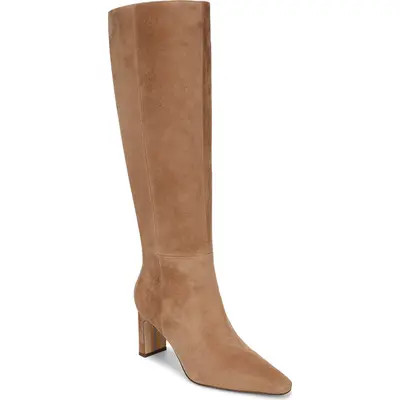Sam Edelman Sylvia Knee High Boot in Black Leather at Nordstrom, Size 6 | Nordstrom