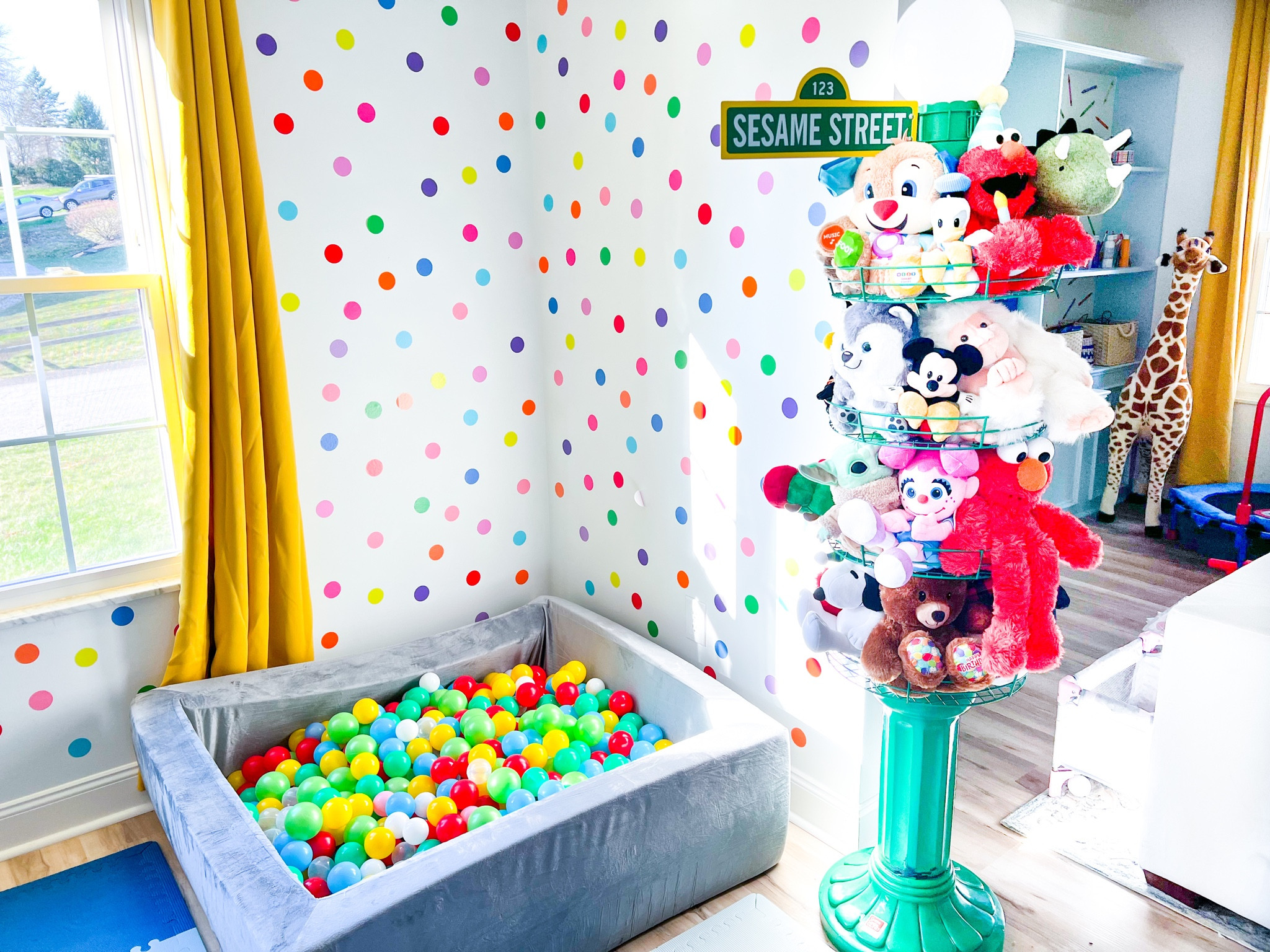 Colorful kids playroom decor! Kids large ballpit and colorful ballpit balls 🔴🟠🟡🟢🟣 #LTKdecor #LTKkids #LTKtoddler