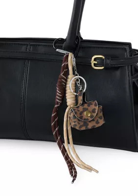 BCBGeneration Women's Mini Cheetah Print Bag and Bungee Bag Charms | Belk