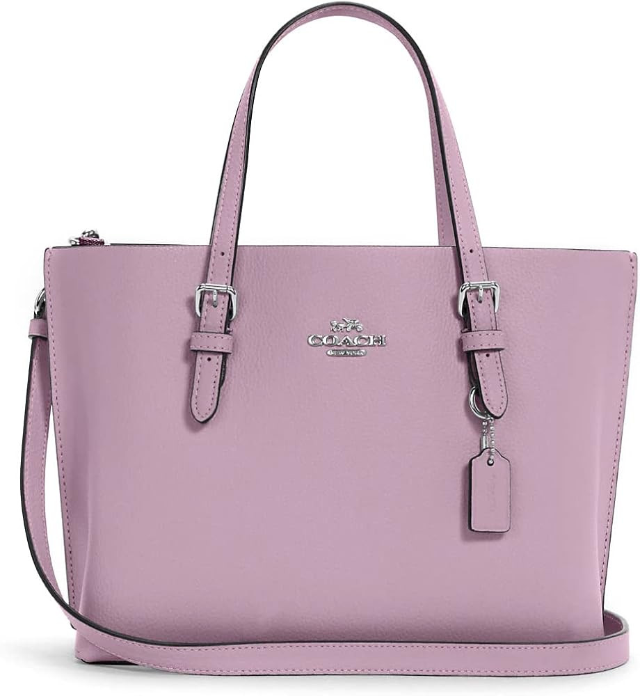 COACH Mini Mollie Tote 25 Crossbody Bag (Double face leather - Ice Purple) | Amazon (US)