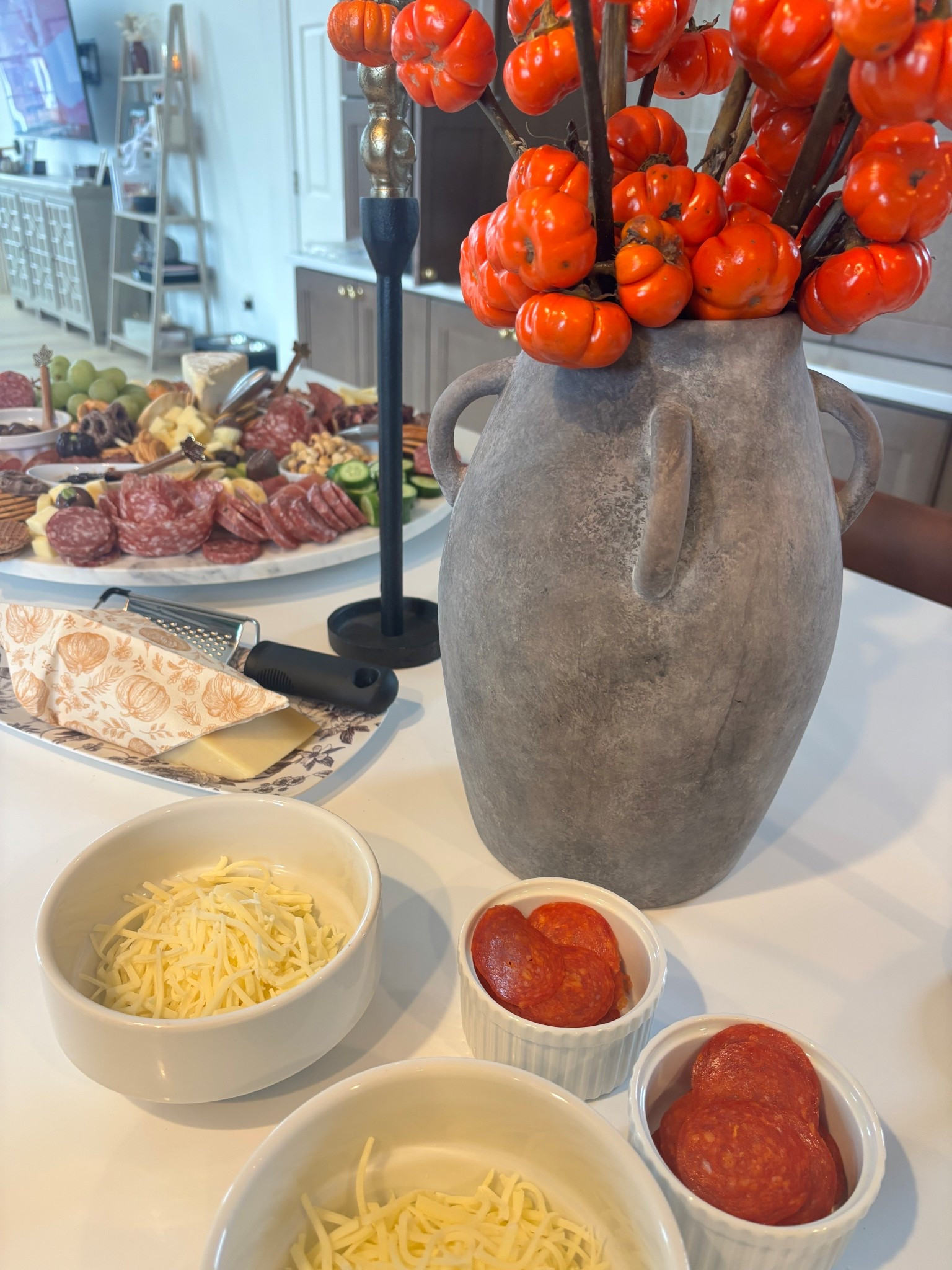 Neutral kitchen
Pizza making party 
Cheese board styling 
Kitchen island 

#LTKFindsUnder100 #LTKParties #LTKFindsUnder50