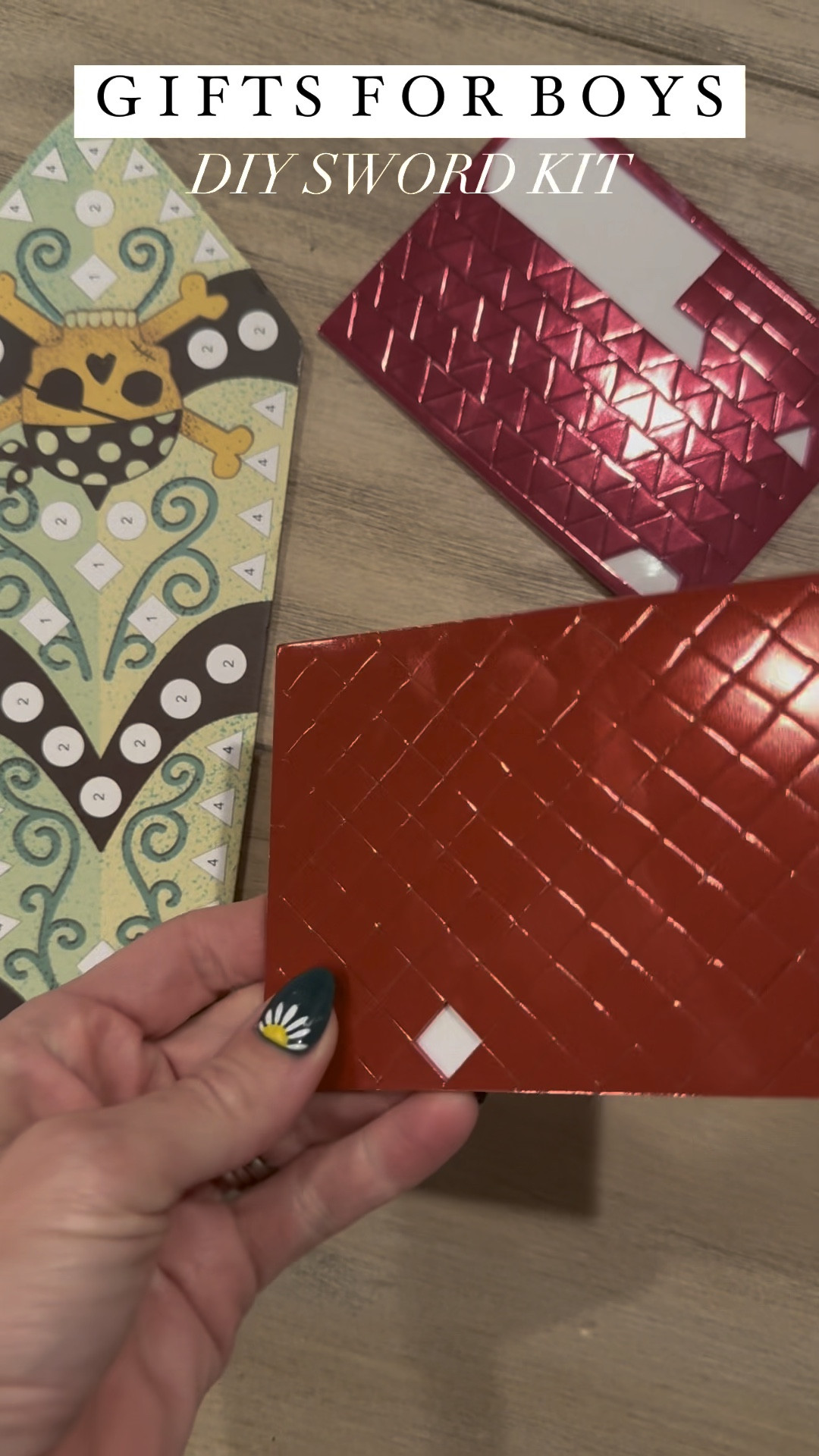 I love this craft kit for boys so so much that we’ve bought it twice now.  It’s basically a sticker by number/shape and you can build your own sword at the end.

DIY sword craft kit

#KidsCraftKits #DIYSwordKit #GiftsForBoys #GiftIdeasForBoys #GiftGuideForBoys

#LTKfindsunder50 #LTKkids #LTKGiftGuide