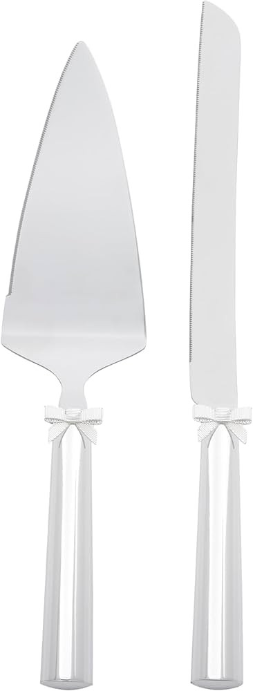 Kate Spade New York Grace Avenue 2-Piece Dessert Set, 1.45 LB, Metallic, Silver Plated | Amazon (US)