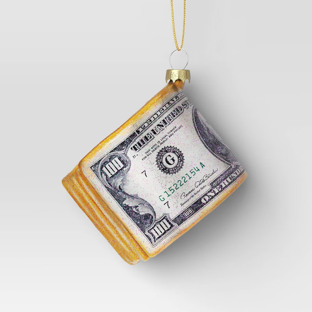 Christmas Glass Roll Of Bills Ornament - Wondershop™ | Target