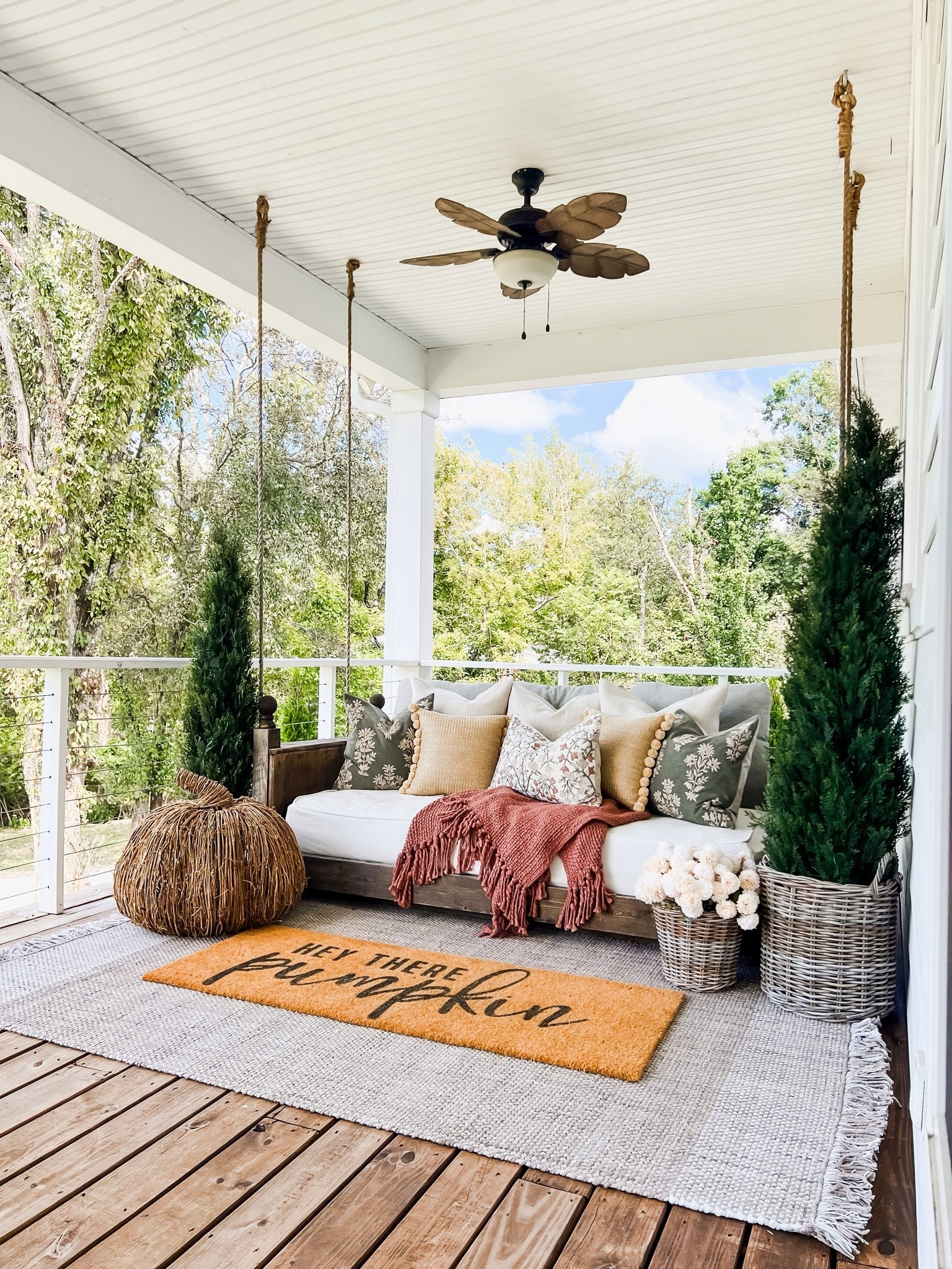 Last years fall front porch swing was possibly my fave! I loved colors! Still haven’t decided what I’ll be doing this year!

#LTKHome #LTKSeasonal #LTKSaleAlert