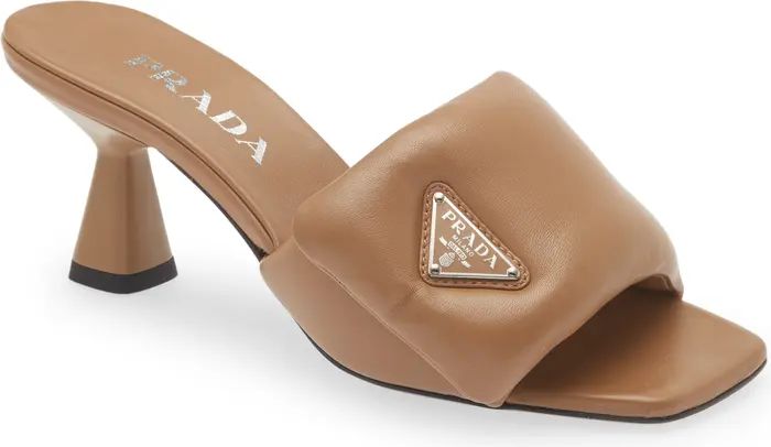 Padded Leather Slide Sandal (Women) | Nordstrom