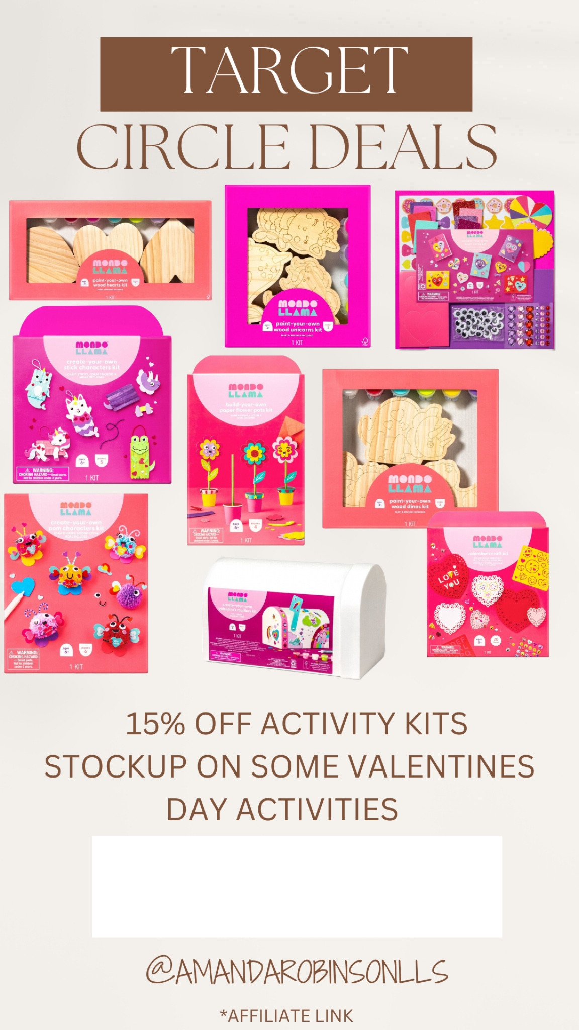 Amazon Daily Deals
15% off Activity Kits for Valentines Day

#LTKHoliday #LTKsalealert