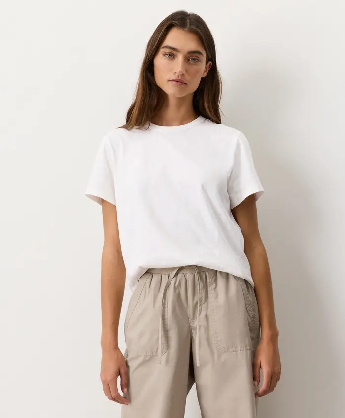 Organic Cotton Soft-Slub Essential Crewneck Tee | Nordstrom