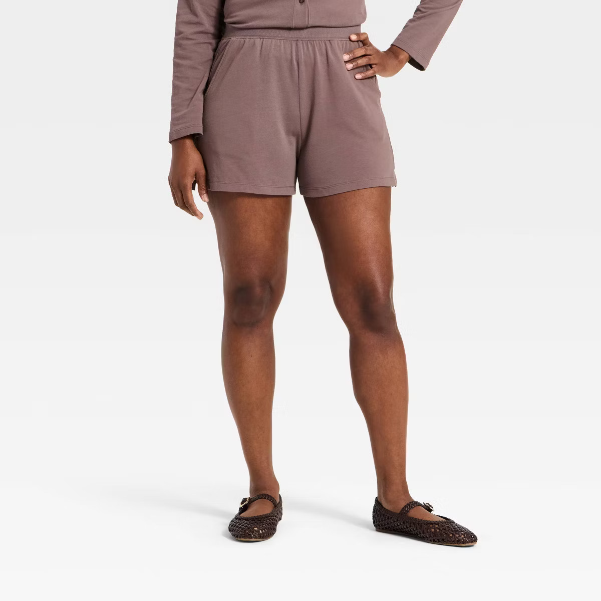 Women's Mid-Rise Knit Shorts - Universal Thread™ Blue S | Target