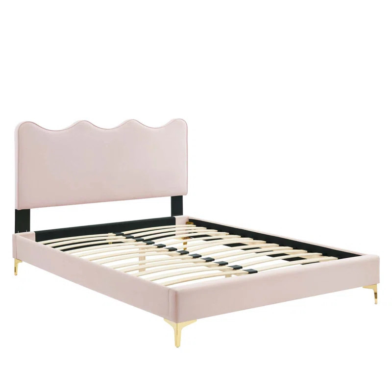 Modway Current Performance Velvet Platform Bed | Wayfair North America
