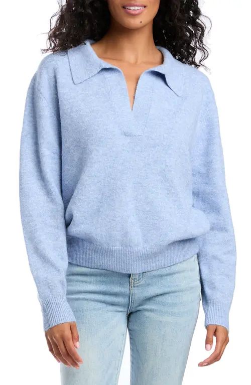 Karen Kane Polo Sweater in Light Blue at Nordstrom, Size Small | Nordstrom