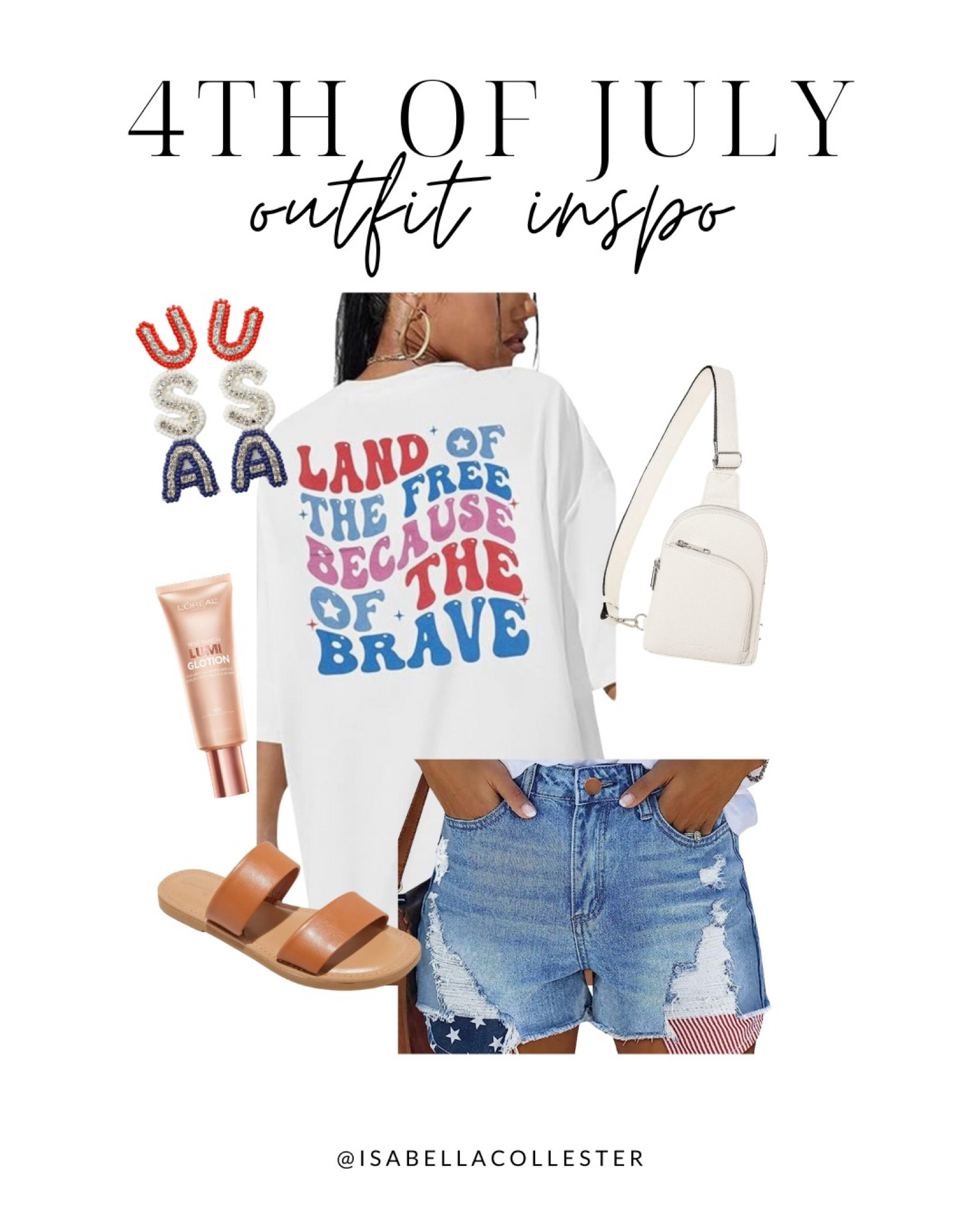 4th of July Outfit Insp

4th of July  patriotic outfit  summer outfit inspo  patriotic outfit idea  red white and blue  4th of July outfit inspo  jean shorts  USA earrings  flat sandals  tinted moisturizer 

#LTKFindsUnder100 #LTKSeasonal #LTKStyleTip