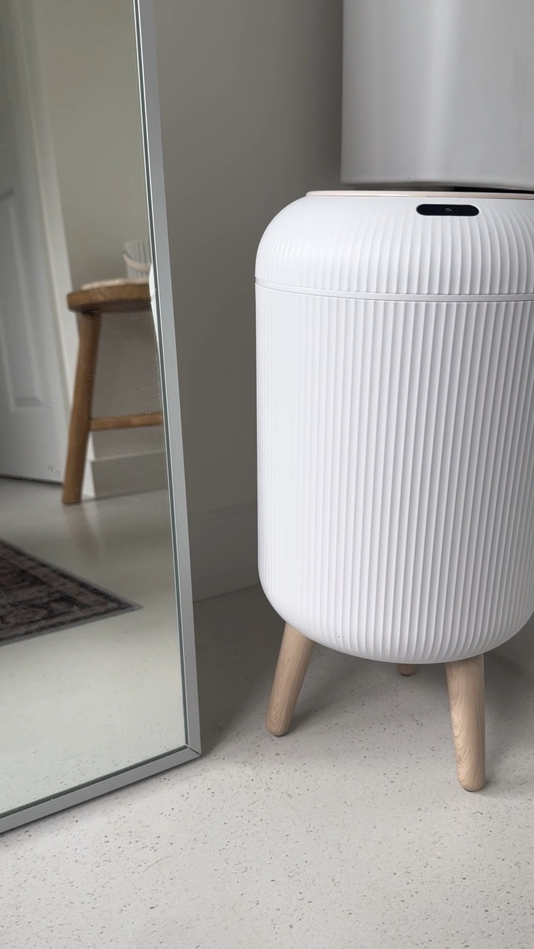 Favorite bathroom finds 🤍 How cute is this motion sensor trash can? ✨

#LTKHome #LTKU