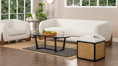 Jennifer Taylor home Alpine Sofa, Ivory White | Ashley Homestore