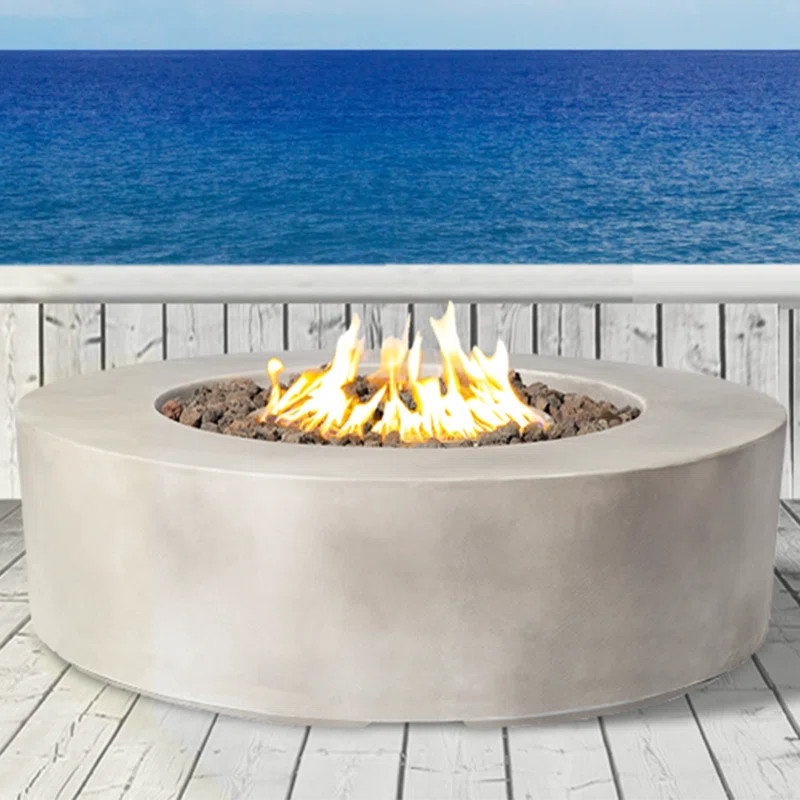 Grice Concrete Propane Gas Fire Pit Table | Wayfair North America