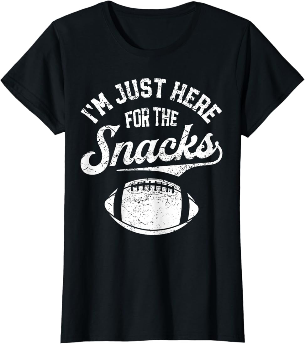 I'm Just Here For The Snacks Funny Fantasy Football League T-Shirt | Amazon (US)