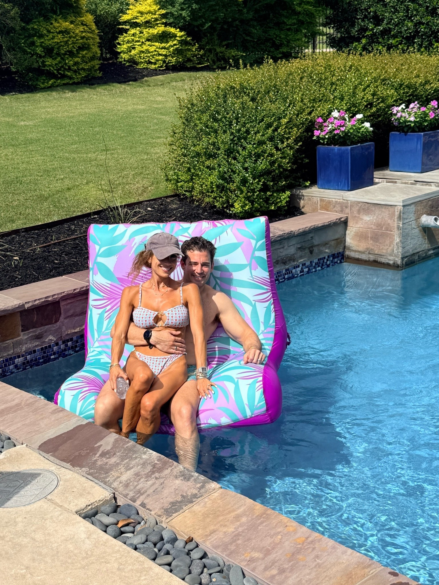Giant chair pool float pool day