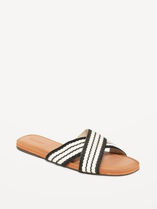 Woven Cross-Strap Sandals for Women | Old Navy (US)