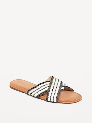 Woven Cross-Strap Sandals for Women | Old Navy (US)