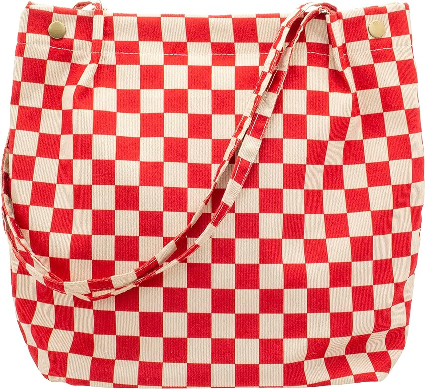 PAZIMIIK Corduroy Tote Bags for Women Travel Reusable Grocery Shopping Shoulder Go-to Everyday Ba... | Amazon (US)