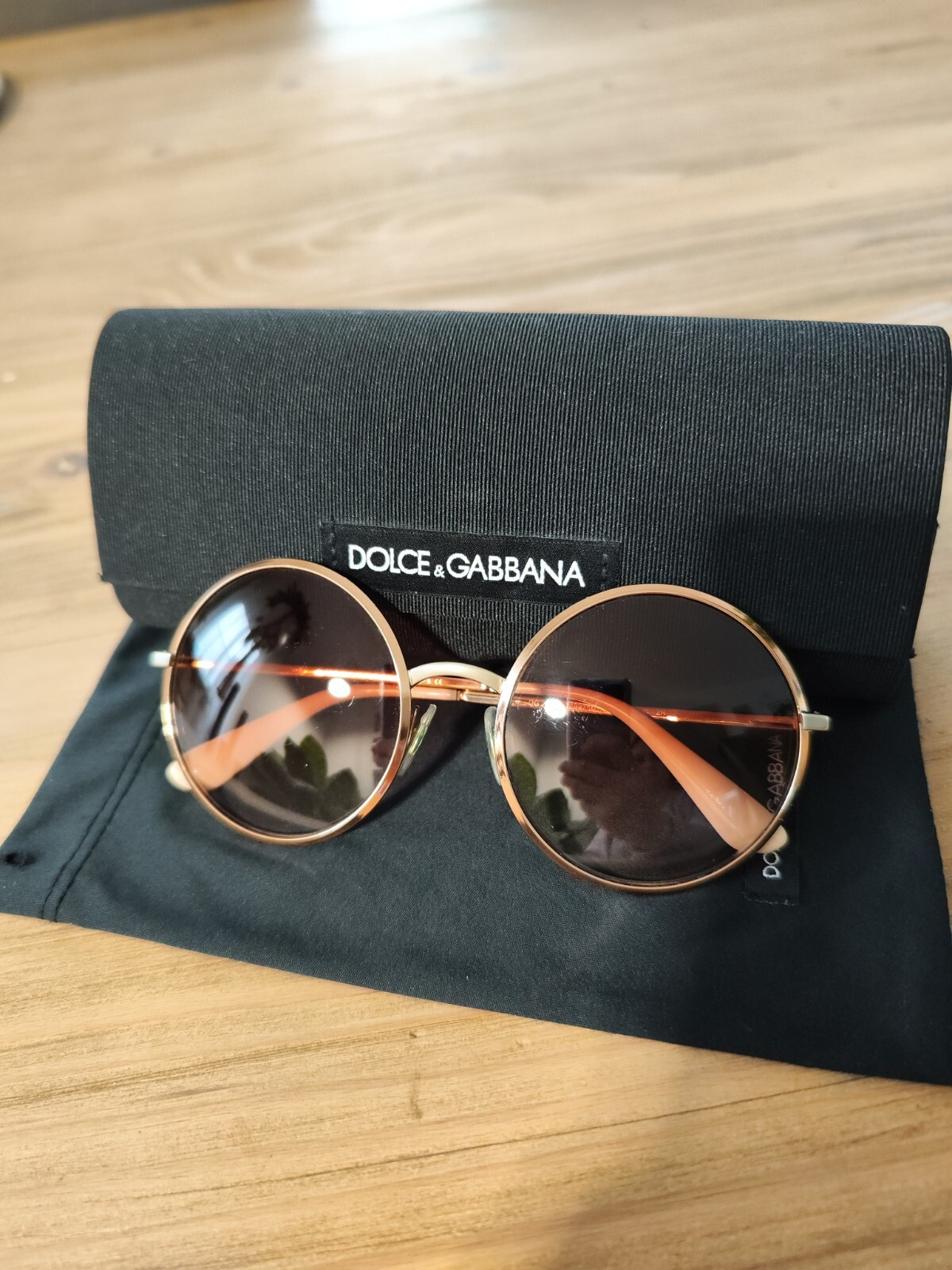 Sonnenbrille von Dolce&Gabbana. Deluxe! Rund. Gold Braun Rosa  | eBay | eBay DE