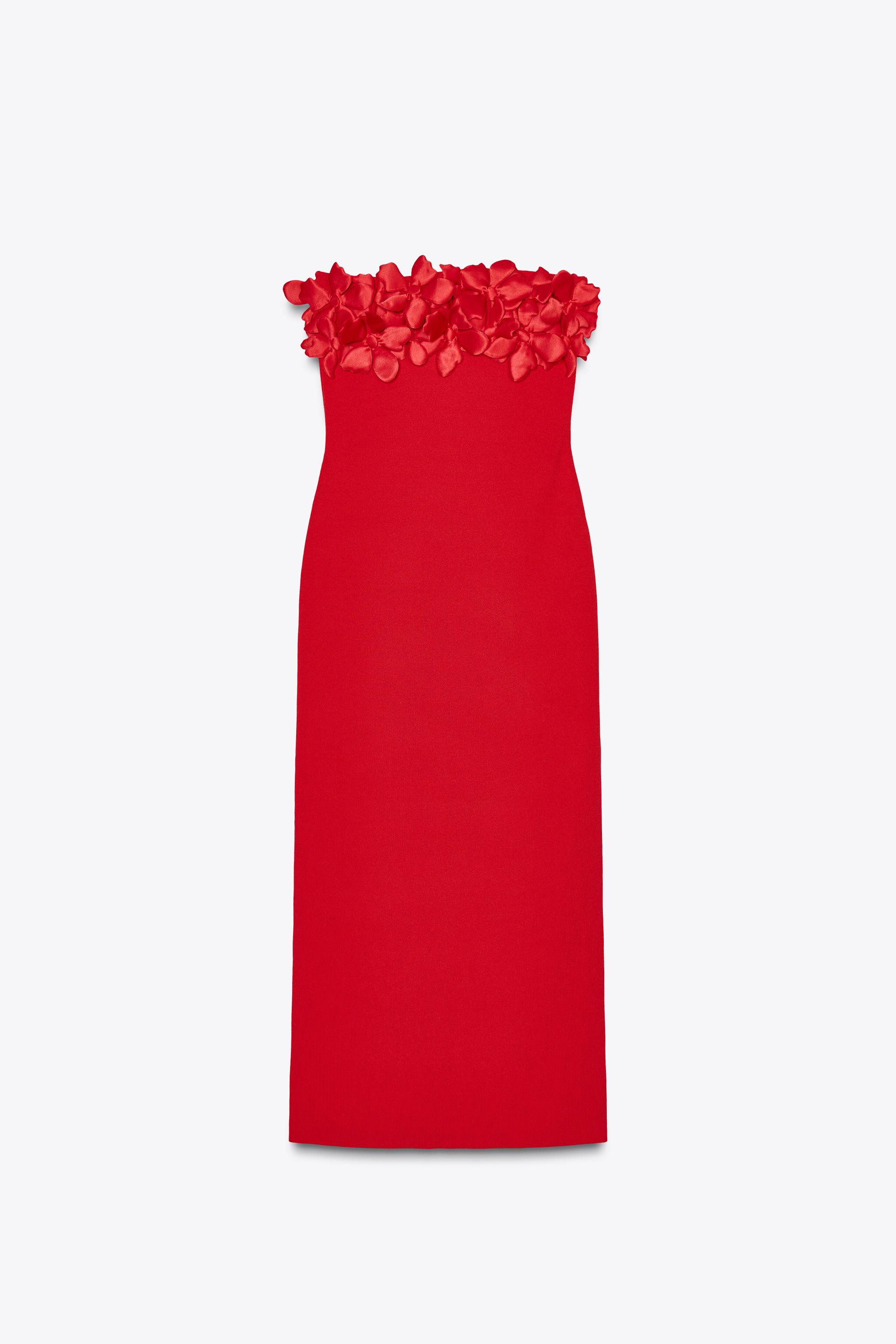 FLORAL KNIT MIDI DRESS | Zara US