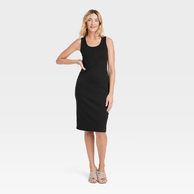 Women's Ribbed Midi T-Shirt Dress - Universal Thread™ | Target