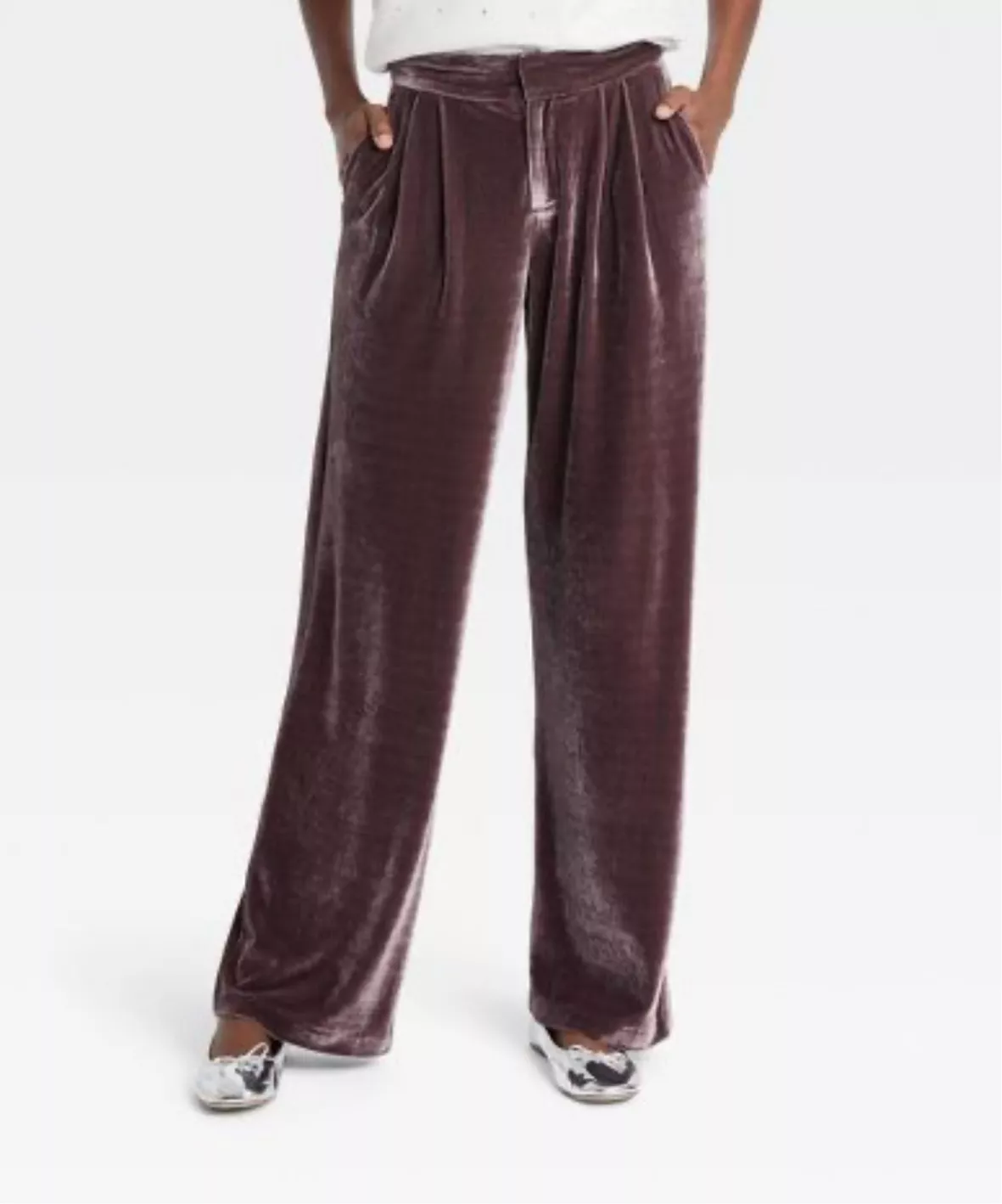Women's High-Rise Open Bottom Fleece Pants - JoyLab™ Black M
