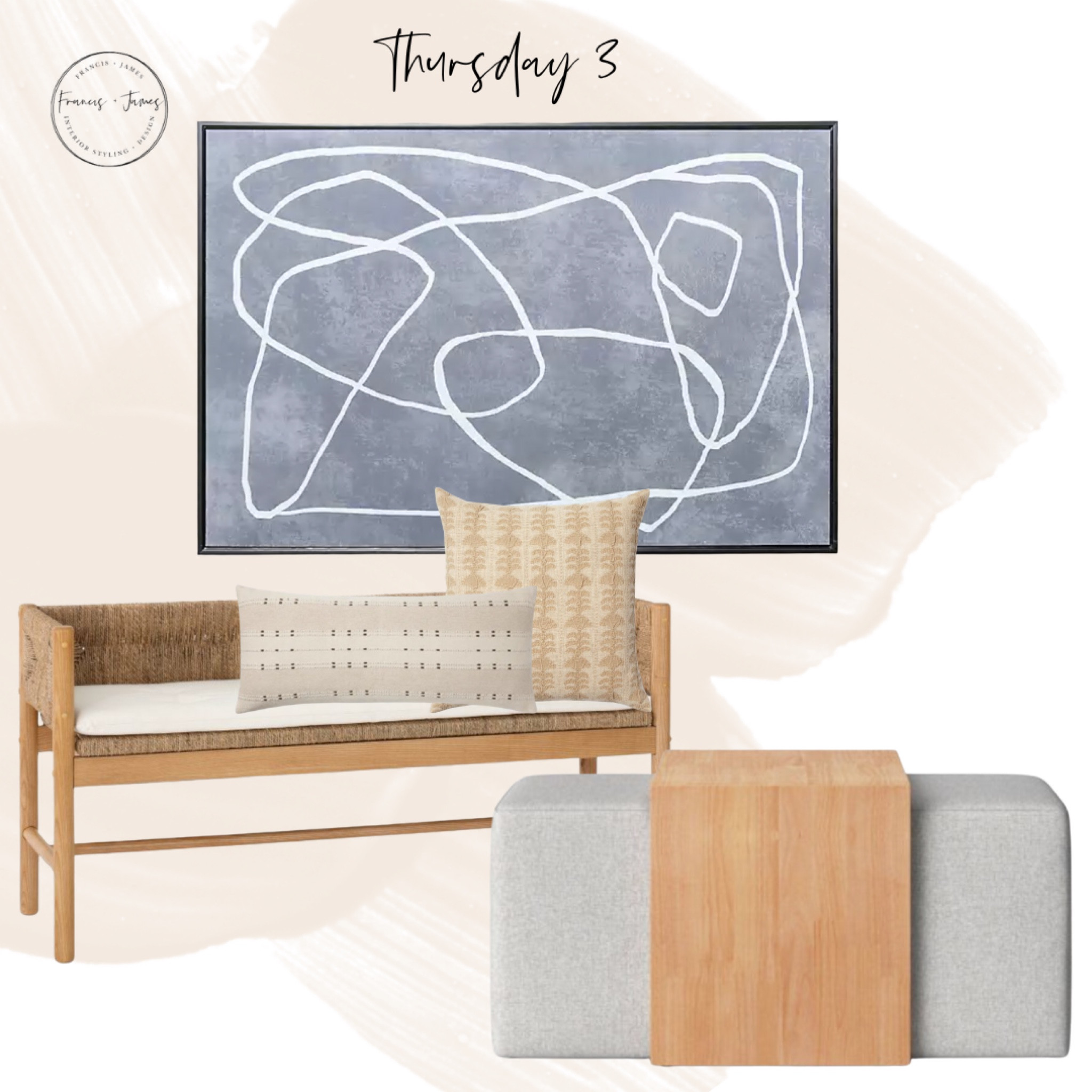Budget friendly home, large art, neutral art, bench, entryway design, ottoman, soft ottoman, large scribble art, sale, target home, seagrass bench, gray ottoman 

#LTKFind #LTKfamily #LTKhome