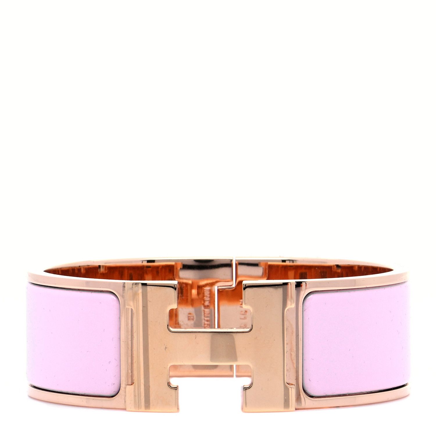 HERMES

Enamel Wide Clic Clac H Bracelet PM Rose Dragee | Fashionphile