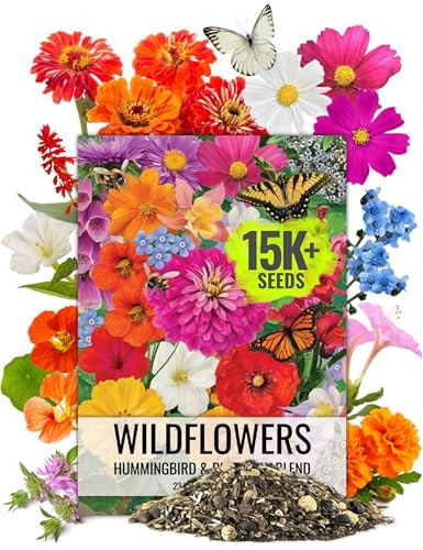 Seed Needs Flower Seeds Hummingbird and Butterfly Seed Mix 1 Ounce No Filler | 23 Varieties Garden Seeds Annual & Perennial Species | Pollinator Attracting Flowering Seed | Bulk Resealable Package | Amazon (US)