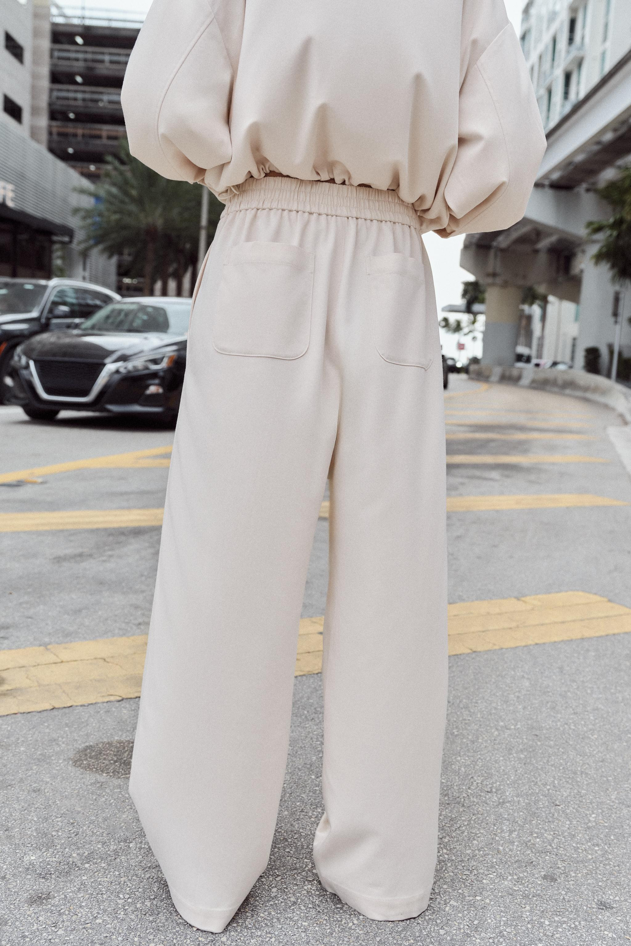 PIN TUCK STRAIGHT LEG PANTS | Zara US