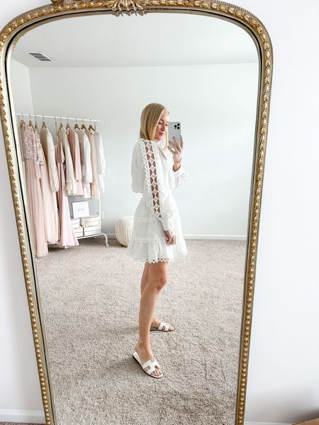 This white dress is stunning and pairs perfectly with these Hermes Oran slides! Linking some look for less options below along with more pretty white spring dresses 

#LTKFind #LTKSeasonal #LTKstyletip