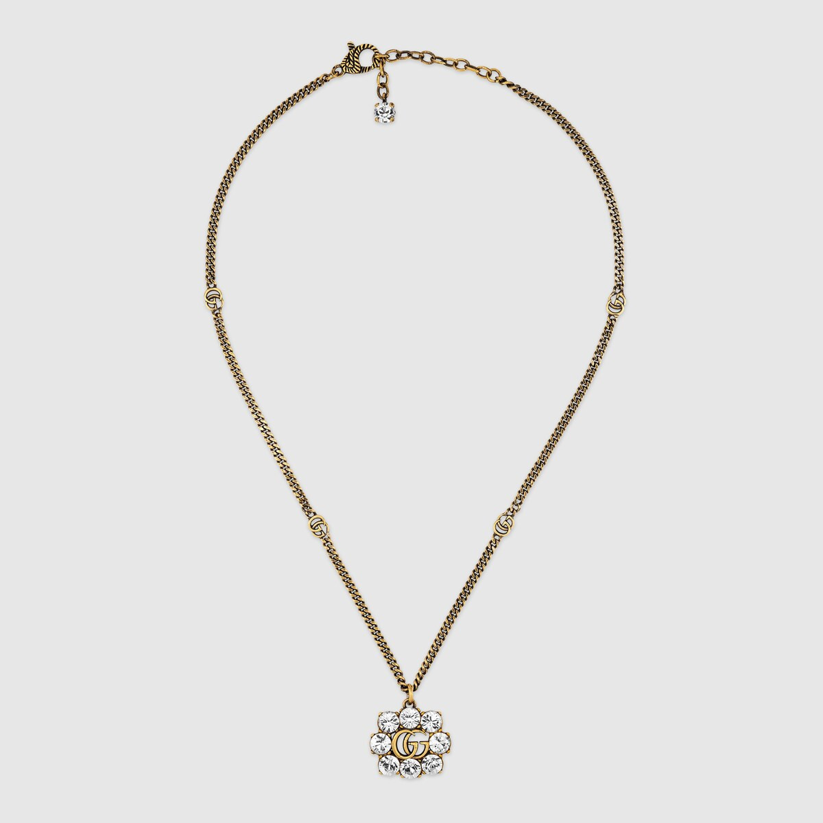Gucci Crystal Double G necklace | Gucci (US)